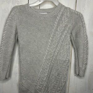 Kid’s Tommy Bahama Light Gray Cable Knit Sweater
